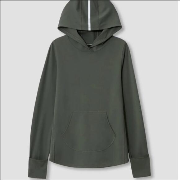 Universal Standard Game Steffi Pullover Hoodie in Green - Size 2XS (M) - Picture 2 of 8